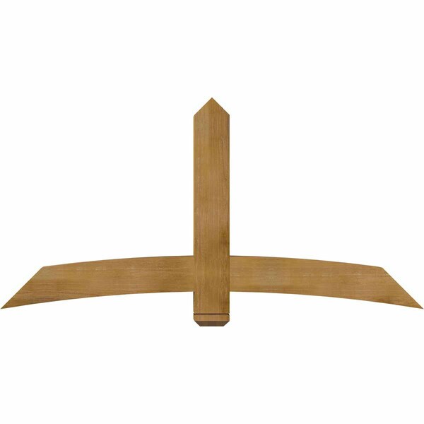 Ekena Millwork Bellingham Rough Sawn Timber Gable Bracket, Western Red Cedar, 72"W x 36"H x 6"D x 6"F, 12/12 Pitch GBW072X36X0606BEL00RWR - main
